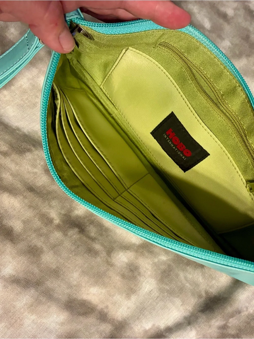 Vintage HOBO International Leather Clutch